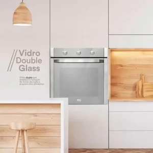 Forno Elétrico de Embutir Eos 65l Porta de Vidro Espelhado Efe65ee 220v