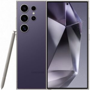 Smartphone Samsung Galaxy S24 Ultra, Galaxy AI, Selfie de 12MP, Tela de 6.8″ 1-120Hz, 256GB, 12GB RAM – Titânio Violeta