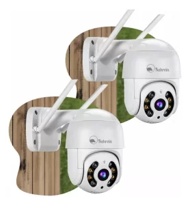 Kit 2câmera Ip Icsee Prova D’água Infravermelho Externa Wifi – Bahrein